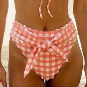 Montce Pink Gingham Bikini Bottom